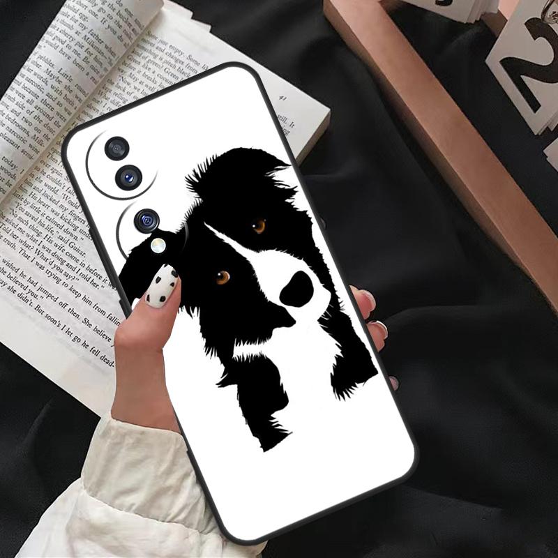 Cartoon Border Collie For Honor Magic 8 Pro 6 5 7 Lite Case For Honor 200 400 50 70 90 X8b X9a X9b X9c X9d Win RT