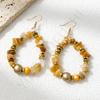 European and American Original Design Gravel Earrings, Color Ethnic Style Niche Design Temperament Earrings, Earrings Are In Stock.