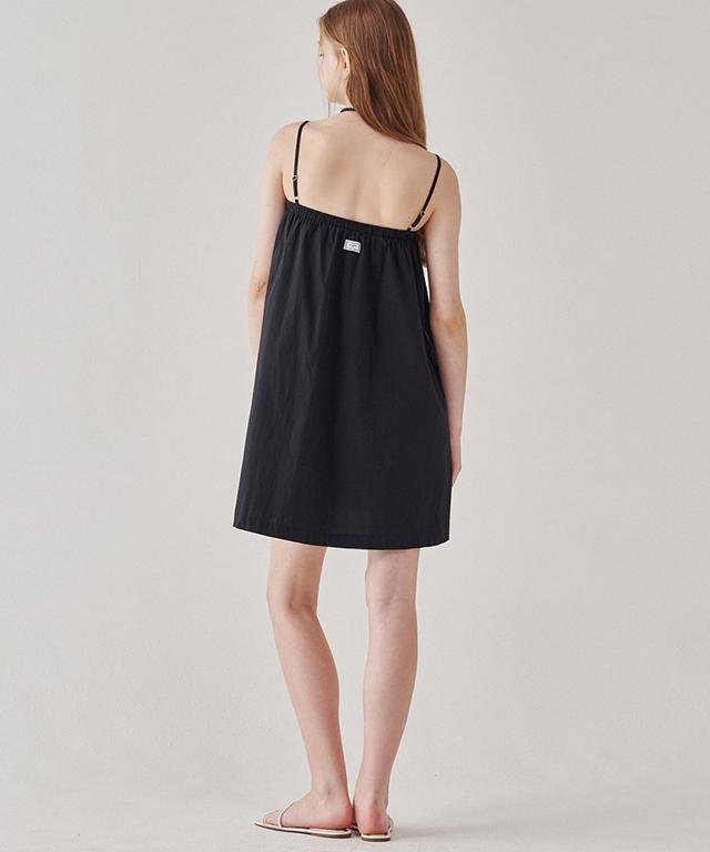 RONRON Banding Tube Top Sleeveless Mini Dress Black