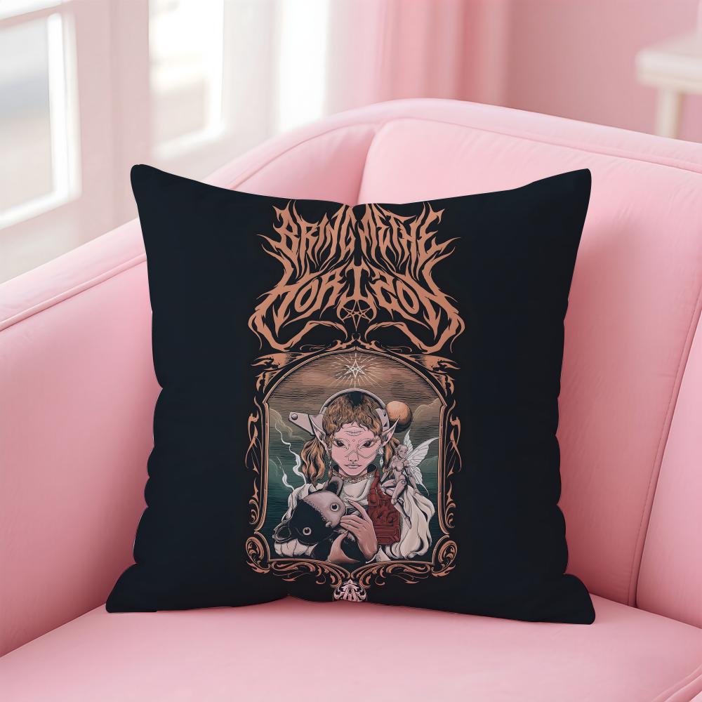 b-Bring Me The Horizon Cushion Cover Comfortable Reversible Pillow Cover Ideal for Car Sofa Bedroom & Beyond
