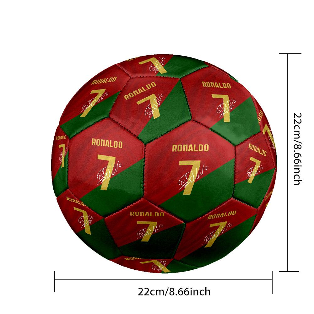 1 pz Pallone da Calcio Cristiano Ronaldo Taglia 5, Adatto per Partite di Allenamento/Allenamento per Tornei, Leggero e Resistente. cl7026