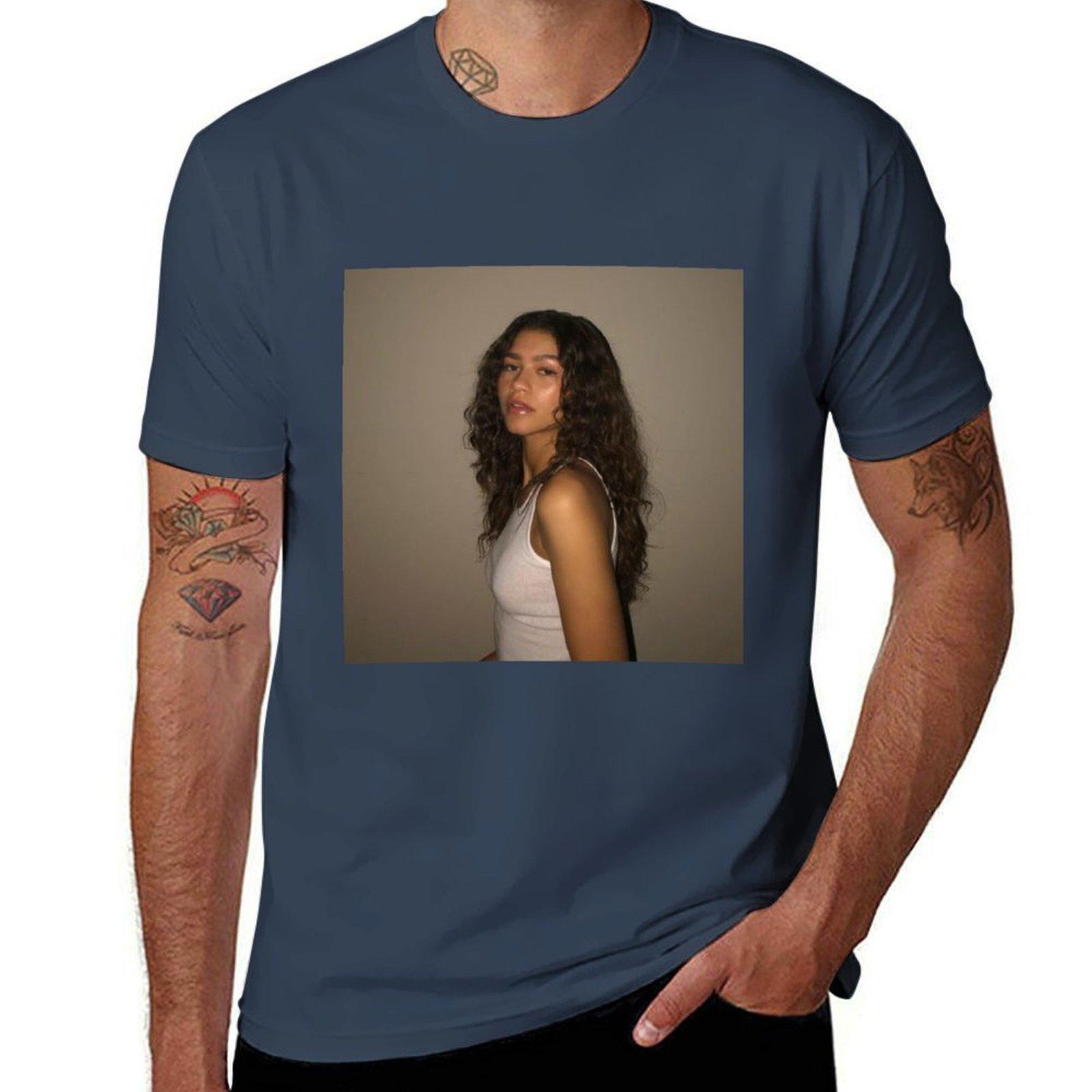 zendaya TShirt All Match Basic Short Sleeve Top S