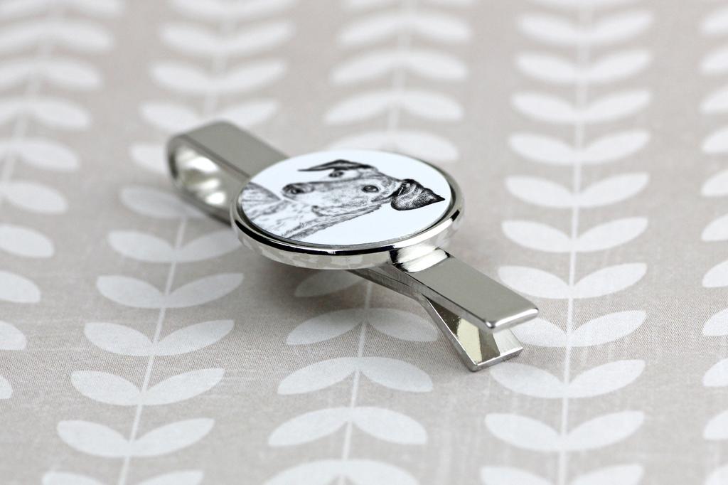 Saluki, Persian Greyhound, Arabian hound, Gazelle hound – Tie clip with a dog, personalized tie clip | Art-Dog