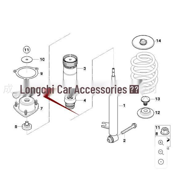 Rear Shock Absorber Buffer Rubber for BMW X5/X6 E70/E71 (Part No. 33526776399)