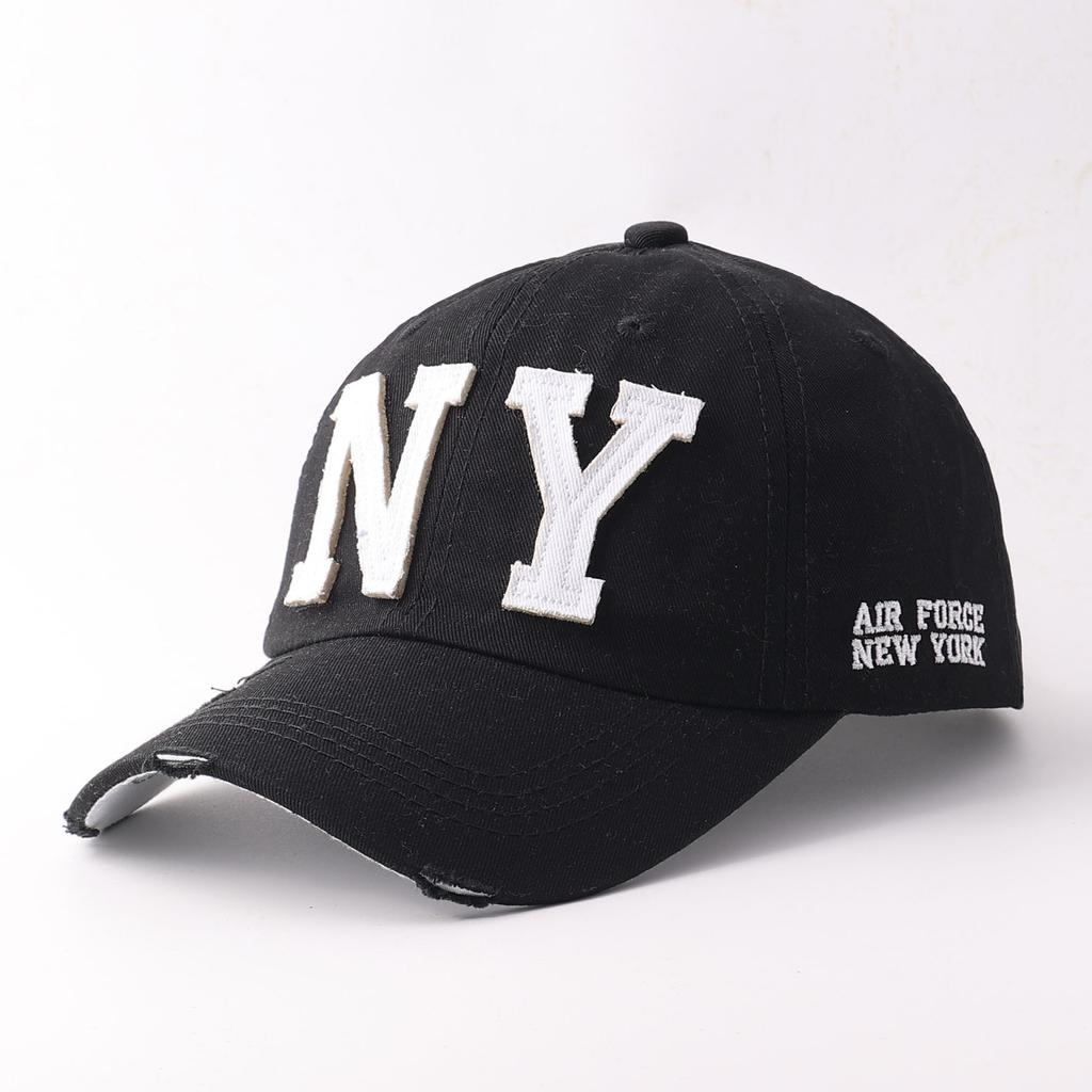 Big NY Baseball Cap New Casual Cap Pure Cotton Soft Top Old Cap Popular Hat Tide