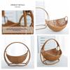 XIUGOUDUOLA  Cat Hammock with Bracket Indoor Hanging Pet Beds for Cats and Small Pets Weight Bearing Rattan/Winter