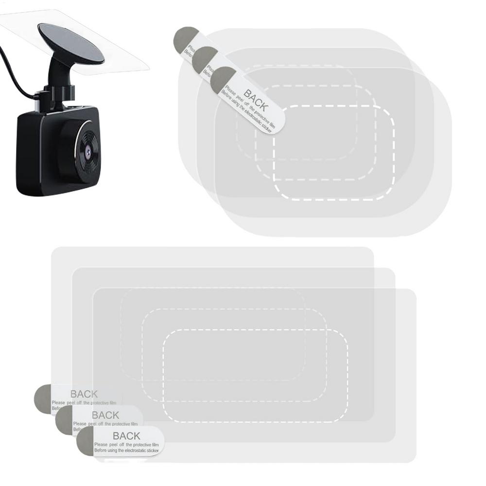

DashcamWindshield Sticker 6pcs Dash Cam Adhesive Electrostatic Stickers For Dash Cam Transparent Windshield Film Screen Sticker