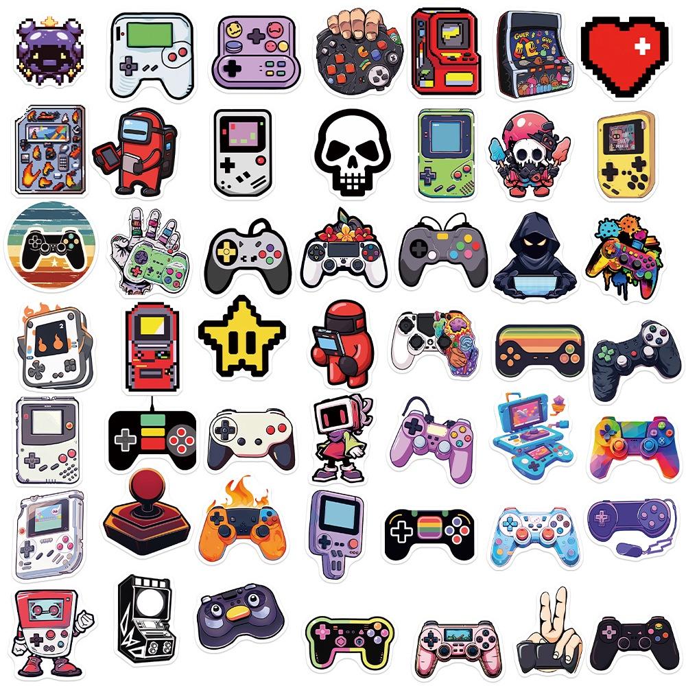Cartoon Game Controller Stickers Personalize And Decorate Your Guitar Notebook And Luggage With 50 Waterproof Wholesale Decals Characters)
