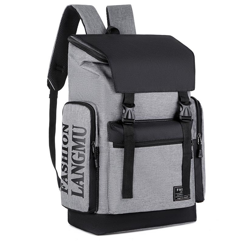 Модный модный крутой рюкзак мужской флип-персонаж с буквенным принтом школьная — фото 5