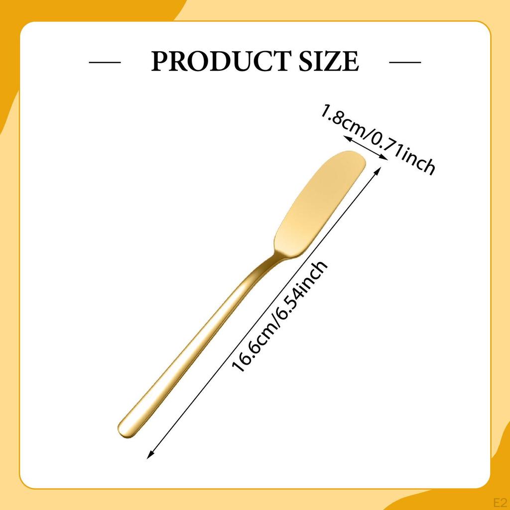Stainless Steel Butter Spreader Spatulas Multifunctional Easy Clean Practical Knife Baking