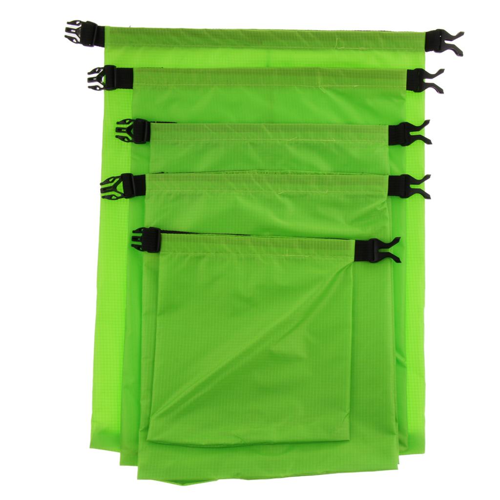 5 Pcs Set Waterproof Dry Bag Sack Storage Camping Rafting Kayaking
