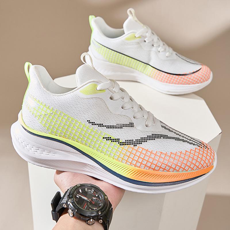 22 new large size spring breathable mesh couple sneakers ultra-light popcorn soft-soled running shoes 39