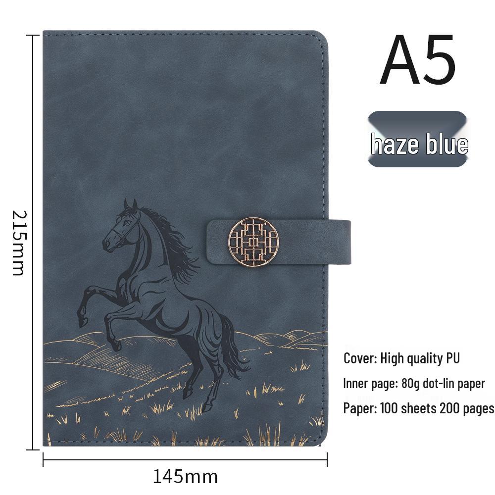 Year of the Horse Chinese Style Customizable Gift Set: A5 Notebook & Thermos Cup with Logo