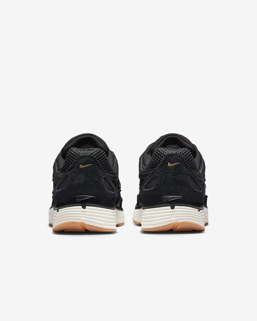 HF0015-001 Nike P-6000 Suede Black Metallic Gold Grain Sail Black (Men's)