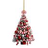 Christmas Tree Pendant 2D Acrylic Xmas Tree Pattern Hanging For Tree Branch Wreath Garland Xmas Party Decor Accessories