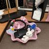 3D Bow-Shaped Storage Tray Plastic Multifunctional Desktop Storage Rack Jewelry Dish for Ring Earrings Living Room Bedroom Decor
