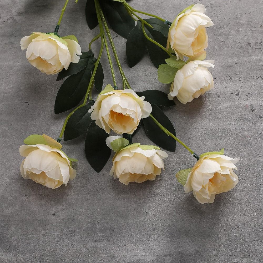 5 Flowers/Bundle Artificial Flowers Real Touch with Stems Silk Flowers Floral Arrangements Fake Flower Bouquets