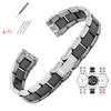 For Swatch solid core metal bracelet  concave convex watch chain YCS Yas YGS iron men and women's steel watchband ceramic strap