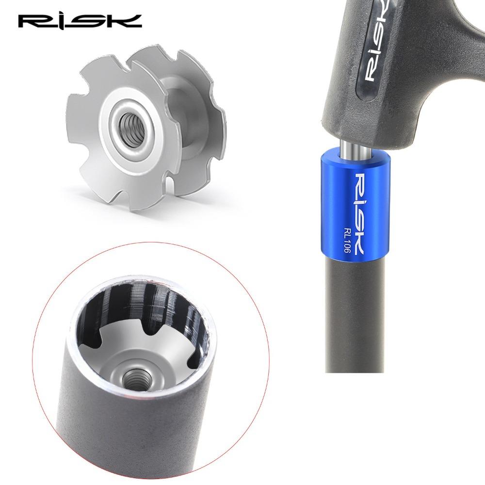 RISK Bicycle Fork Star Nut Removal Steel Bike Star Nut Tool Bicycle Repair Tools  for MTB Road Bike