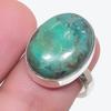Chrysocolla Gemstone Handmade 925 Sterling Silver Jewelry Ring Size 7 KJ-1393