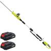 Hedge Trimmer - Dewinner - Telescopic - 2 Batteries 20v - Height 2.40 M - Cordless Electric