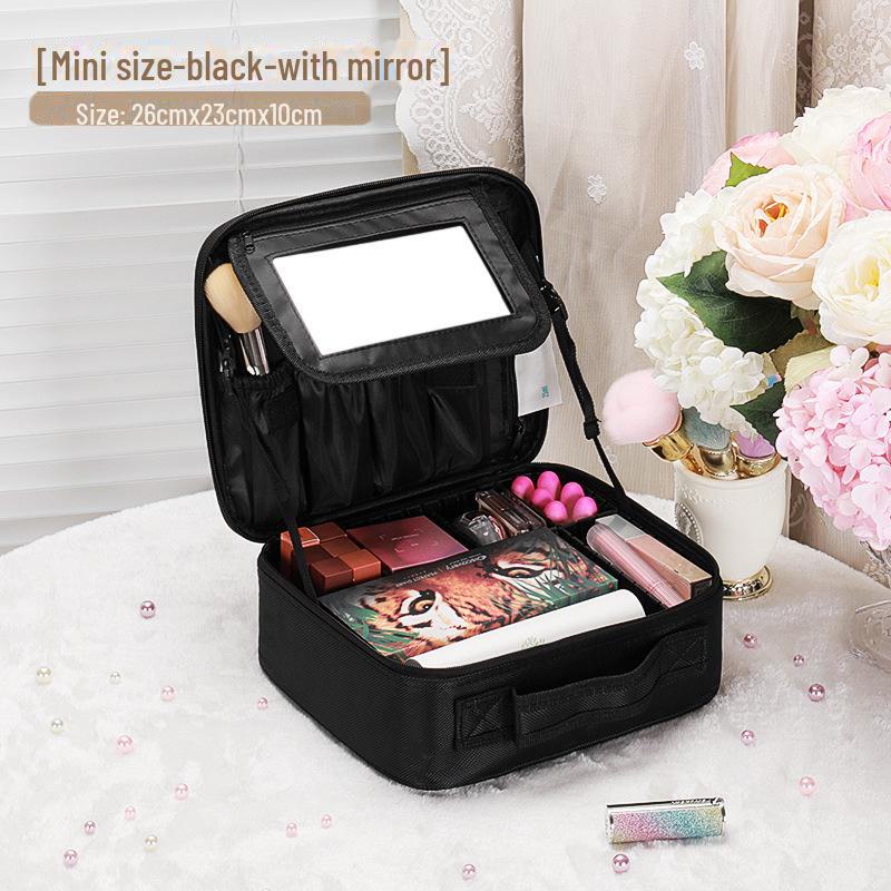 Women's Large-Capacity Portable Cosmetic Bag - Professional Makeup Artist Storage and Tattoo Tool Organizer