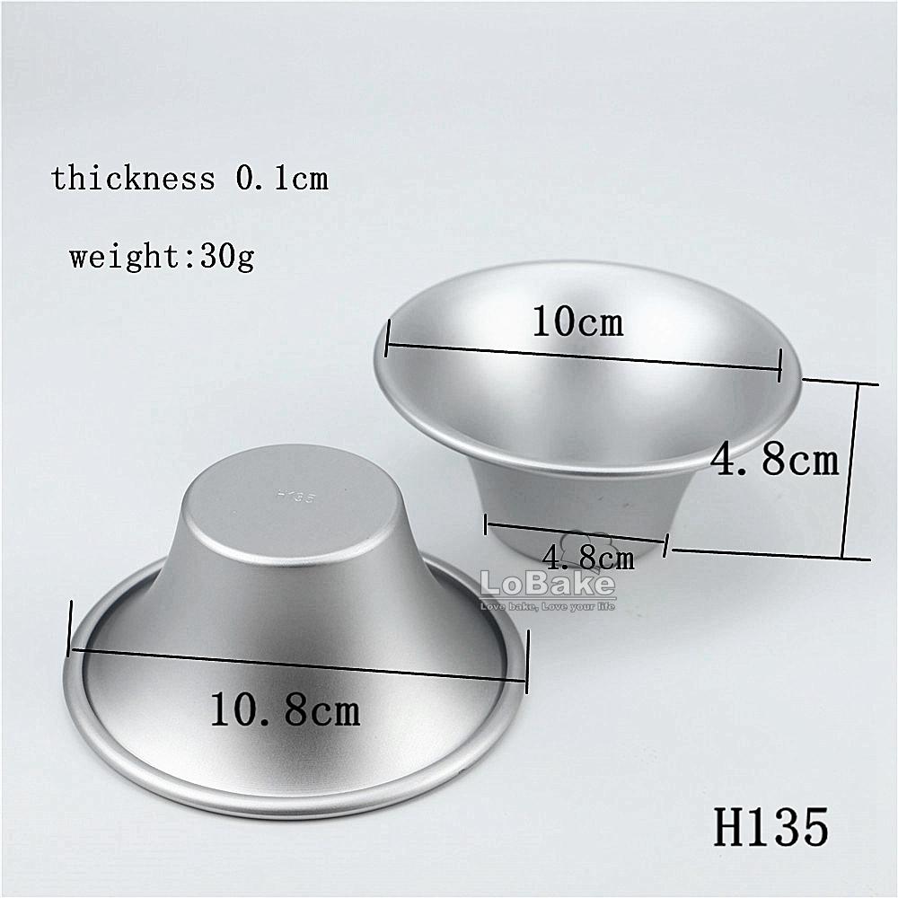 

5pcs 2 Sizes Volcano Burning Mountain Shape Aluminium Alloy MIni Tart Mold Jelly Pudding Molding Cake Molds DIY Baking Tools