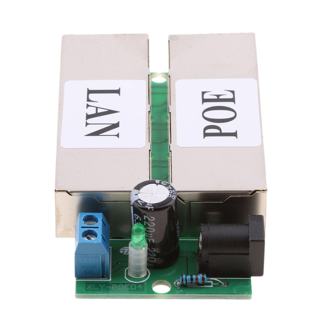 3Pieces Poe Power Supply Module for Ethernet Bridge Black