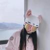 Winter Ski Helmet Decoration With Bunny Ears For Snowboarding Electric Bike Motorcycle Equestrian Headgear Unique Helmet Accessory