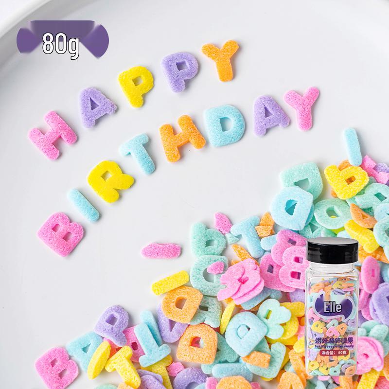 Bunte Zuckerformen: Herzen & Kurven zum Dekorieren von Kuchen, Desserts & Donuts