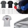 Herrenmode Superman Gym Bodybuilding T-Shirt mit Premium-Baumwollmischgewebe