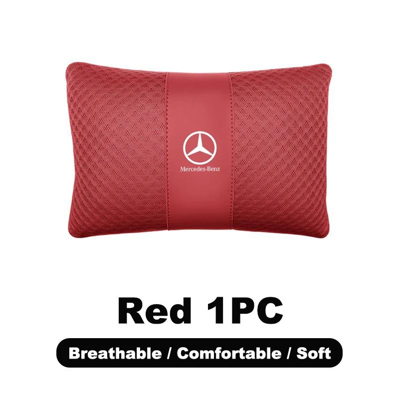 AAVS1 1PC Car Safety Headrest Neck Pillow Auto Seat Lumbar Support Cushion For Mercedes Benz A C E S G Class GLC CLE CLA GLB GLS W177