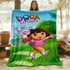 1 Stück Dora die Entdeckerin Outdoor-Decke Leichte Flanelldecke, Ganzjahresnutzung für Sofa, Bett, Reisen, Camping, Wohnzimmer, Büro, Couch090