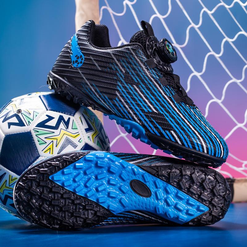 2025 spring new rotating buckle football shoes male youth students female broken nails children's game training shoes