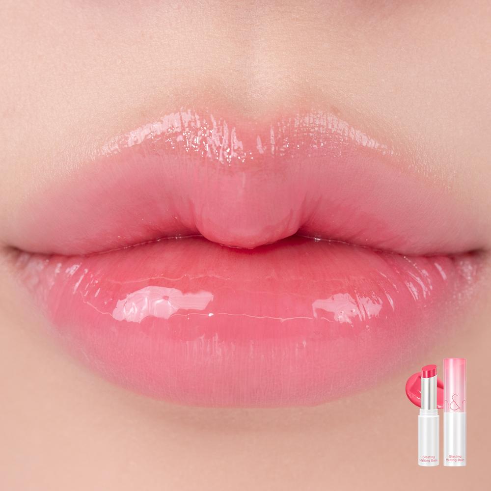 Rom&nd Glasting Melting Balm  3.5g– Korean Hydrating Lip Balm with Glossy Finish – Natural Nude & Pink Shades – Trending K-Beauty Gift