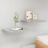 VidaXL Étagères murales flottantes 2 pcs Gris béton 40x23x3,8 cm MDF