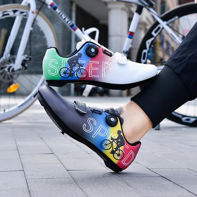Neue Outdoor-Entriegelungs-Radschuhe Rennrad Mountainbike Klick-Schuhe Hartsohlen-Spinning-Schuhe Herren und Damen