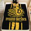 1 ks Flísová deka s potiskem SG Dynamo Dresden, Vysoce kvalitní, Pro všechna roční období, Domácí dekorace, Teplo a pohodlí, Perfektní jako vánoční dárky