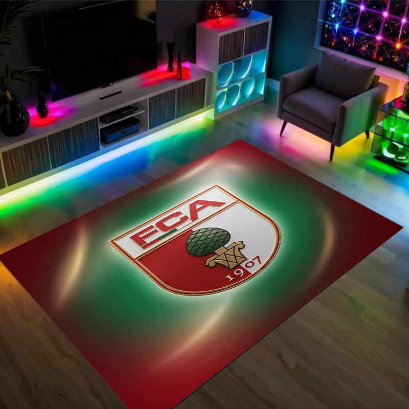 FC Augsburg FC Design Crystal Velvet Carpet Cozy Non?Slip Printed Rug For Bedroom Living Room Entrance