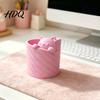 Office Desk Bedroom Gift 3D Printed Pen Holder Cat Shape Large Capacity