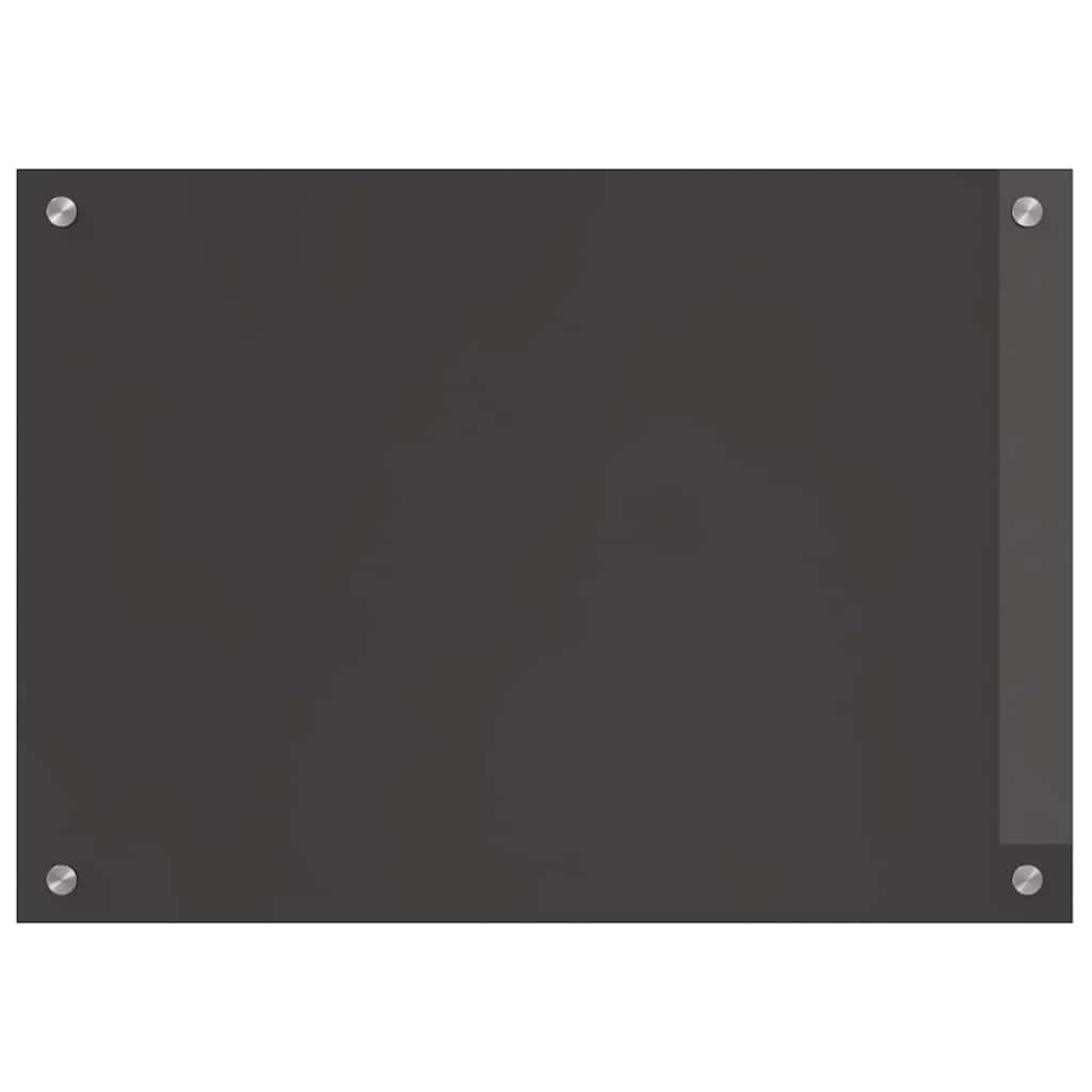 Kitchen Splashback 2 pcs Dark Grey 70 x 50 cm Tempered Glass
