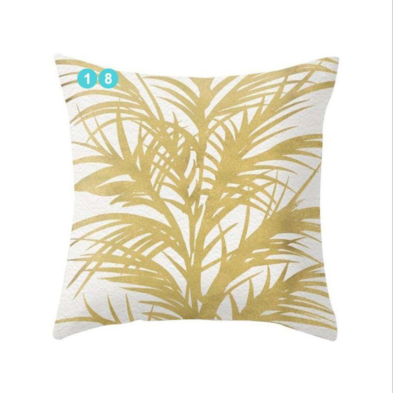 Luxurious Gold Pattern Jeanette Cloth Cushion Cover For Stylish Home Decor