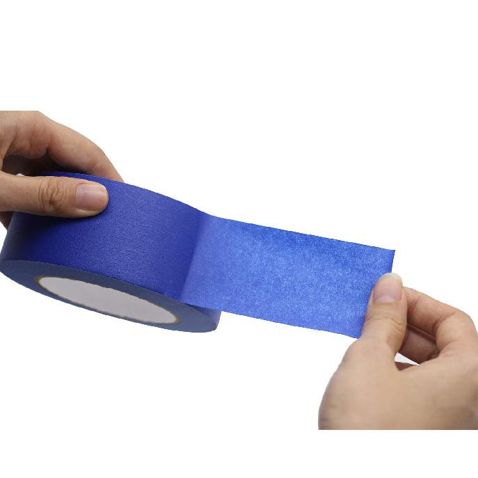 BOMEI PACK 4 Pack Blue Painters Tape, 1/2" 3/4" 1” 2” X 60yds, Multi Size Painting Masking Tape, Clean Release Paper Tape for Home and Office
