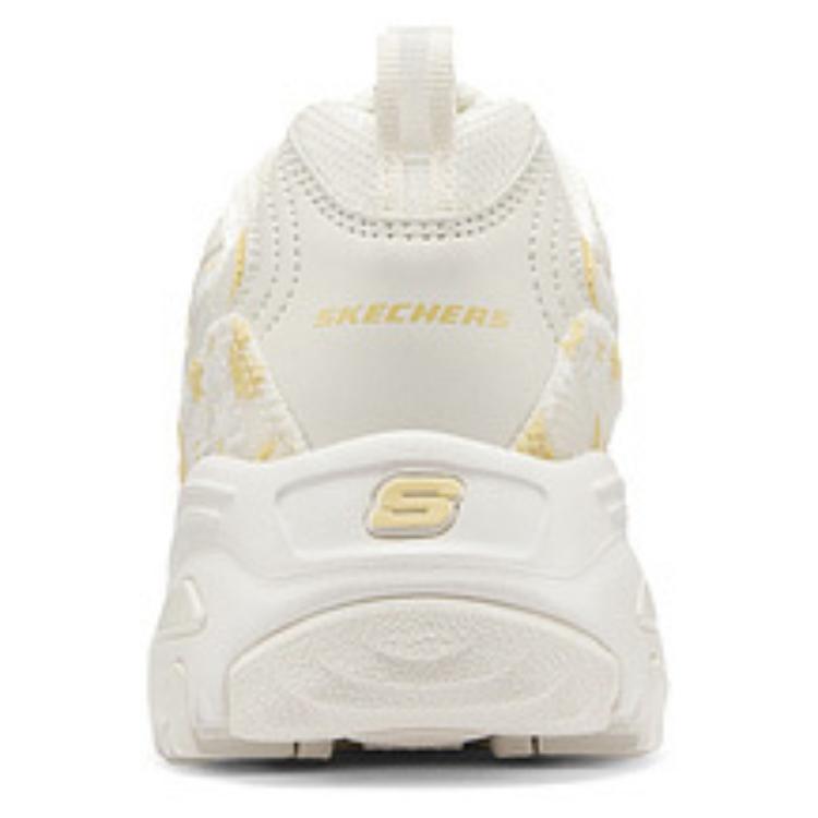 Skechers DLites 1.0 Květinový medvěd Silná podrážka Pohodlné Tlumení nárazů Zvýšená výška Nízké kotníkové Táta boty Dámské tenisky Daisy-Yellow 150234-NTYL