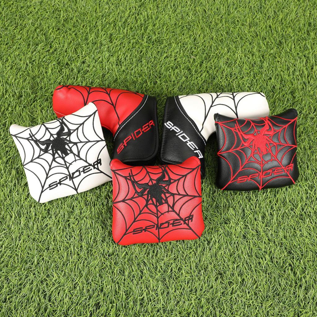Spider Embroidered Golf Putter Head Cover
