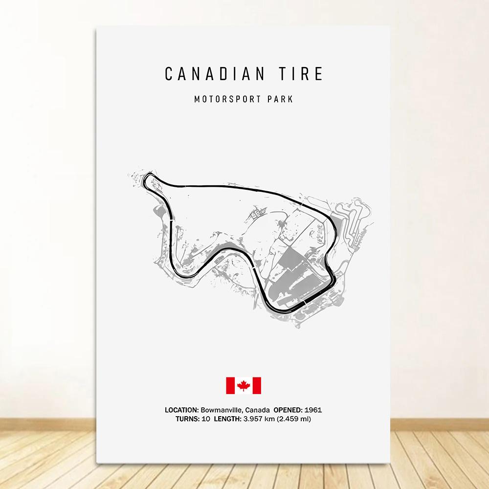 Classic Black And White Vintage Wall Art Formula 1 Imola Monaco Monza Circuit HD Oil On Canvas Posters And Home Decor Gifts