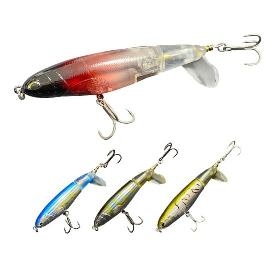 Topwater Angelköder Schwimmend - 5cm Köder Mit Rotierendem Schwanz Für Süß-/Salzwasser