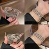 Geometric Cross Open Bracelet Silver Copper Fashion Jewelry For Stylish Office Wear