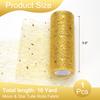 Tulle Roll Spool Nylon Tulle Ribbon Mesh Shiny Tulle Fabric for DIY Tutu Skirt Wedding Crafts Birthday Party 5.9 inch x 10 Yard
