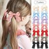 14pcs Ribbon Pigtail Hair Bows Elastic Hair Ties Hair Bands Holders Hair Accessories for Baby Girls Infants Toddler Wholesales